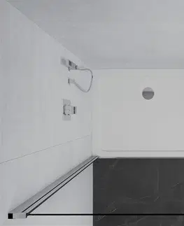 Vane MEXEN/S - Pretoria otváracia sprchovací kút 80x70, sklo transparent, chrom + vanička 852-080-070-01-00-4010