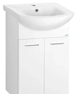 Kúpeľňa AQUALINE - ZOJA umývadlová skrinka 42x74x25cm, biela 51045A