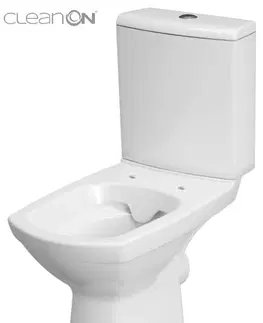 Kúpeľňa CERSANIT - WC KOMBI CARINA NEW 480 CLEAN ON 010 3/6 BEZ SEDÁTKA K31-045