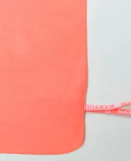 kemping Uterák z mikrovlákna veľkosť XL 110 × 175 cm oranžový