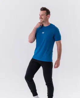 Pánske tričká Pánske tričko Nebbia „Reset“ 327 blue - M