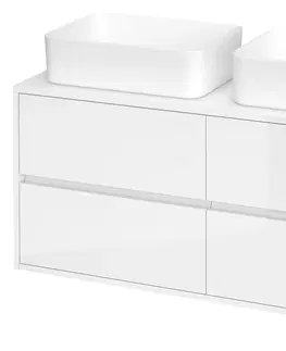 Kúpeľňa CERSANIT - Umývadlová skrinka CREA s doskou 120, biela S931-002