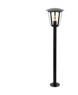Záhradné lampy Eglo Eglo 98123 - Vonkajšia lampa MONREALE 1xE27/60W/230V IP44 výška 995 čierna 
