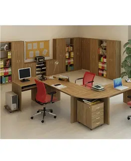 Písacie a pracovné stoly KONDELA Tempo Asistent New 21 ZA písací stôl čerešňa