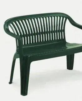 Záhradné stoličky a kreslá Kinekus Lavica DIVA zelená
