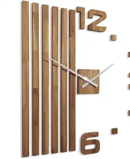 Hodiny Drevené nástenné hodiny Lamele 100cm FlexiStyle z230 d