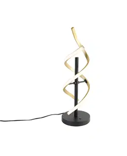 Stolove lampy Stolná lampa zlatá vrátane LED 3-stupňovo stmievateľná v Kelvinoch - Henk