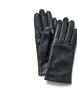 Gloves & Mittens Kožené rukavice s vločkovou potlačou