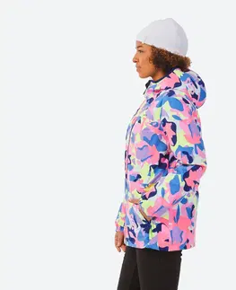 bundy a vesty Dámska lyžiarska bunda 100 viacfarebná
