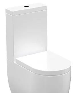 Kúpeľňa KERASAN - FLO WC kombi, spodný/zadný odpad, biela WCSET11-FLO
