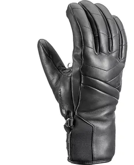Zimné rukavice Dámske päťprsté rukavice Leki Snowfox 3D Elite Lady black 8.5
