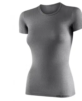 Pánske tričká Unisex termo tričko Brubeck s krátkým rukávem Grey - XL