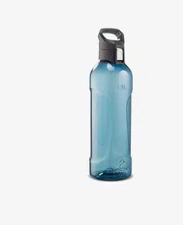 kemping Turistická plastová fľaša MH500 s rýchlouzáverom 1,2 litra (Ecozen) modrá