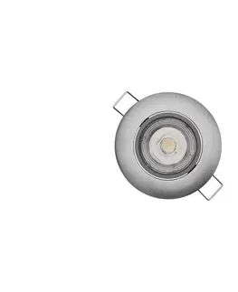 LED osvetlenie  LED Podhľadové svietidlo EXCLUSIVE 1xLED/5W/230V 3000 K strieborná 