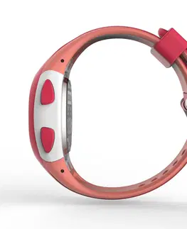 bežky Bežecké hodinky so stopkami W200 S korálovo-ružové