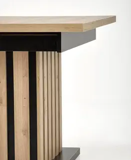 Jedálenské stoly Rozkladací jedálenský stôl LAMELLO Halmar 130-180 x80x76 cm