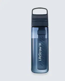 kemping Fľaša na filtrovanie vody 0,65 l Lifestraw Go modrá