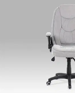 Kancelárske stoličky Kancelárska stolička KA-G303 SIL2 sivá / strieborná AUTRONIC