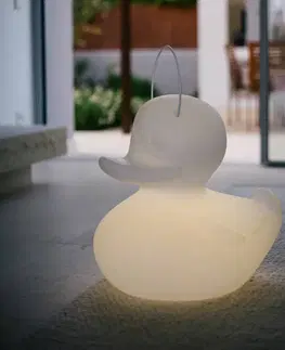 Vonkajšie dekoratívne svietidlá Goodnight Light Dizajnové LED svetlo DUCK-DUCK XL vonkajšie biela
