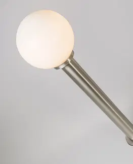 Vonkajsie osvetlenie Moderná vonkajšia stĺpová lampa z ocele nerezová oceľ 100 cm - Sfera