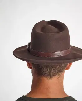 čiapky Poľovnícky plstený klobúk hnedý