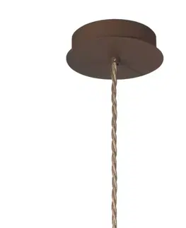 Závesné svietidlá austrolux Závesná lampa Cult vintage, meď, Ø 40 cm