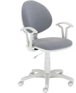 Otočné kreslá Kancelárska stolička Fado White M-47