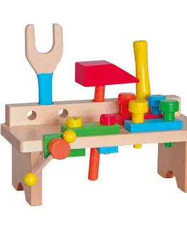 Drevené hračky Woody Pracovný stôl jednoduchý - nový dizajn 