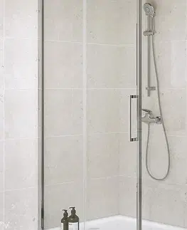 Sprchovacie kúty CERSANIT - Bočná stena k posuvným dverám CREA 90x200, číre sklo S900-2614