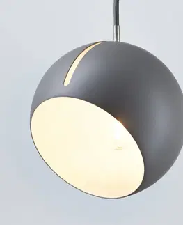 Závesné svietidlá NYTA Nyta Tilt Globe závesná lampa kábel 3 m sivá sivá