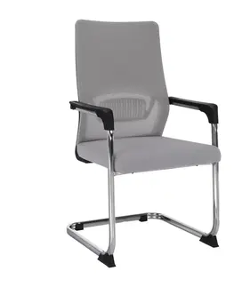 Konferenčné stoličky Zasadacia stolička, sivá/čierna, KABIR