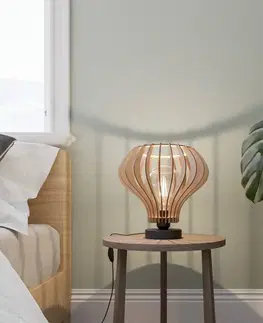 Stolové lampy Envostar Envostar Faje stolová lampa z brezovej preglejky