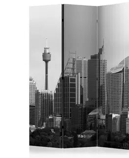 Paravány Paraván Skyscrapers in Sydney Dekorhome 135x172 cm (3-dielny)