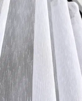 Záclony Záclona markizeta, Polaris s leskom as olovkom metráž, biela 220 cm