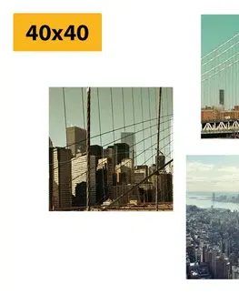 Zostavy obrazov Set obrazov výhľad na mesto New York