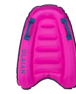 vodné športy Detský nafukovací bodyboard pre začiatočníkov 4 až 8 rokov (15 až 25 kg) ružový