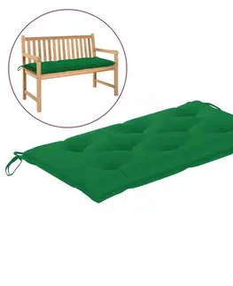 Záhradné sedáky Vodeodolná poduška na záhradnú lavicu 100 cm Dekorhome Zelená