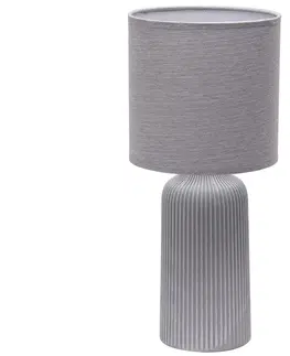 Lampy ONLI ONLI - Stolná lampa SHELLY 1xE27/22W/230V šedá 45 cm 