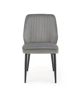 Jedálenské stoličky HALMAR K432 jedálenská stolička sivá / čierna