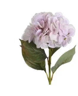 Kvety Umelá kvetina Hortenzia svetloružová, 65 cm