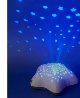 Lampy Pabobo PABOBO - Projektor s melódiou STAR 3xAA modrá 