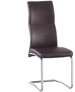 Čalúnené stoličky Stolička Meva brown TL-16C23