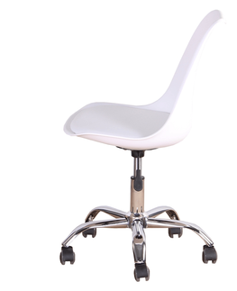 Kancelárske stoličky KONDELA Darisa New kancelárska stolička biela