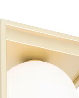 Stropne svietidla Dizajnová stropná lampa zlatá s bielou - Aniek