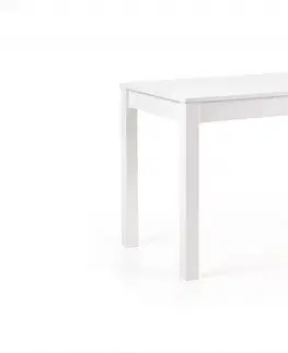Jedálenské stoly Jedálenský stôl KSAWERY Halmar Biela / dub sonoma