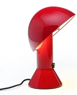 Lampy na nočný stolík Martinelli Luce Martinelli Luce Elmetto – stolná lampa, rubínovo