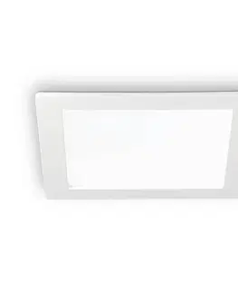 Zapustené svietidlá Ideallux Stropné LED svetlo Groove square 16,8x16,8 cm