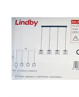Svietidlá Lindby Lindby - Luster na lanku JOSIPA 4xG9/33W/230V 
