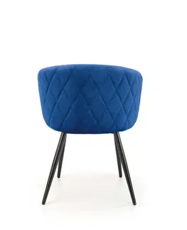 Jedálenské stoličky a kreslá Jedálenské kreslo K430 Halmar Modrá