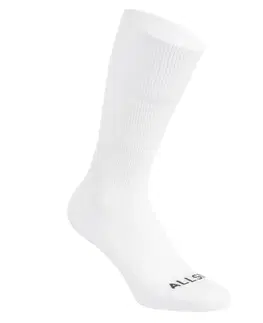 ponožky Stredne vysoké ponožky na volejbal VSK500 biele